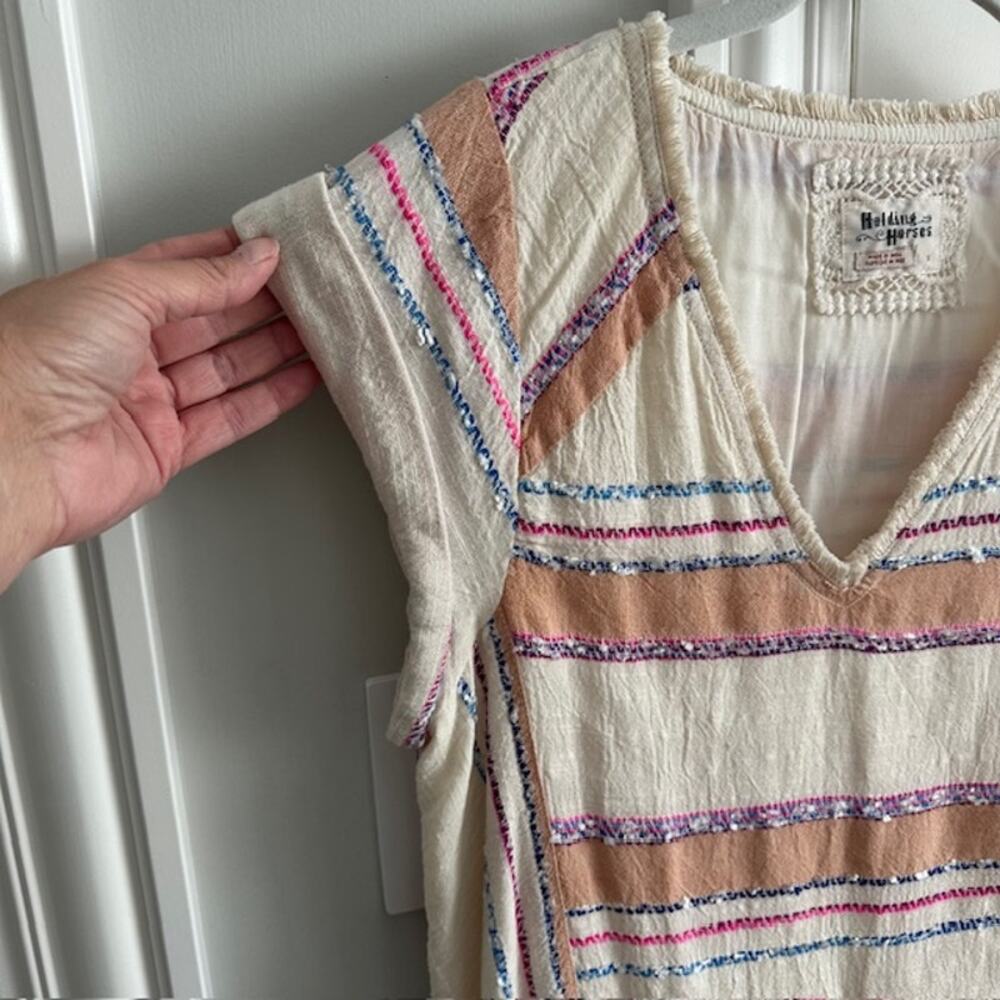 Anthropologie Holding Horses Elira Tunic Dress Size: Small - Picture 3 of 11
